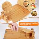 Premium Wooden Tortilla Press, Tortilla Press 10 Inch, Tortilla Maker With 50 Pieces Parchment Paper For Tortillas Roti Burrito, Mexican Tacos, Patacones Square