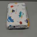 Luxury Muslin Baby Blanket, Cozy Swaddle, 6-Layer Cotton Receiving Blanket for Newborn Infant, 59x43 Inch Lightweight Breathable Crib Blanket, Nursery Stroller Toddler Quilt, Car Family