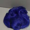 Blue Bob Wig With Bangs 12 Inch Royal Blue Wig Short Synthetic Fiber Bob Wigs for Women Short Bob Wigs and Halloween Cosplay Wig for Girl Colorful Costume Wigs With One Cap (Blue)