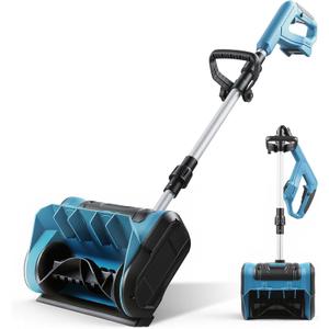 Cordless Snow Shovel for 18V Battery (NOT Included), 12" Width, 8.6" Depth Electric Snow Blower, 23FT Throw Distance Snow Removal Shovel with Directional Plate for Driveway, Patio, Deck