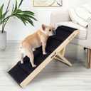 2026 Upgraded Dog Ramp for Bed - Foldable Small Large Dog Ramp for Couch - 6 Adjustable Height from 13" to 24" - Portable Pet Stairs with Non-Slip Pad - Pet Ramps Use for Bed Couch Car Up to 120LBS