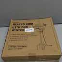 Heated Bird Baths for Outdoors for Winter, Lovppy 100W Heated Bird Bath Water Heater with Thermostatically Controlled, Heated Bird Baths Bowl with Metal Stake for Outside Garden Patio Yard (Blue)