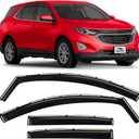 in-Channel Rain Guards for Chevy Equinox 20182024 Window Visors & Vent Deflectors, Extra-Durable Polycarbonate Car Window Rain Guards for Chevrolet Equinox, 4-Piece Set