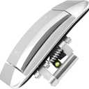 Exterior Front Right Passenger Side Door Handle Replacement for Nissan 350Z 2003 2004 2005 2006 2007 2008 2009, Outside 80606-CD01E, Silver
