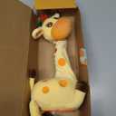 LUKETURE Dancing Talking Giraffe Toy Stuffed Plush, Cute Interactive Talking Giraffe Gift for Girls Boys Kids, Musical Baby Toys Singing 10 Children's Song Repeats What You Say (Dancing Giraffe)