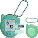 JCHPINE Silicone Cover Case for Tamagotchi Connection Virtual Reality Pet, Screen Protector for Tamagotchi Connection Electronic Pet Accessories (Silicone Case and Screen Film) (Teal)
