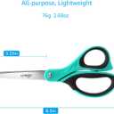 LIVINGO Scissors All Purpose Heavy Duty - 3 Pack 8.5 Blue Sharp Shears for Office Home and School Crafting Sewing Cutting Paper Fabric