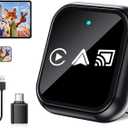 2026 Upgrade 3 in 1 Screen Mirror iOS Phone, Wired to Wireless CarPlay Adapter, 5.0GHz Bluetooth 5.4 Dongle for OEM Wired CarPlayNot for Netflix/Hulu
