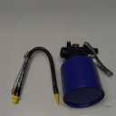 Oil Can Pump Heavy Duty Pistol Type Oiler with Metl & Flexible Spout (Blue) (Metalic)