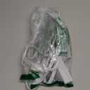 Twin Extension-Cord Power Strip - 12 ft - Flat Wall Plug - 3 Prong Split Extension Cord with 6 Outlets - Double Power Strip for Behind Bed, Couch, Nightstands, Vanity, Furniture (White)