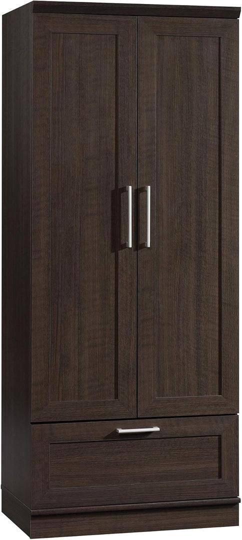 Sauder HomePlus Wardrobe/Pantry cabinets, L: 28.98" x W: 20.95" x H: 71.18", Dakota Oak