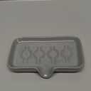 Soap Dish, Ceramic Bar Soap Holder with Self Draining Design, Gray Soap Dish with Drainage for Bathroom Sink, Shower, or Kitchen Countertop  ANTIS'S HOME