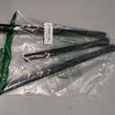 Black Spring Tension Curtain Rod 28-52 Inches, 7/8" Diameter Adjustable Shower Curtain Rod No Drill, Anti-slip Heavy Duty Spring Curtain Rod for Windows Bathroom Kitchen Closet Doorway