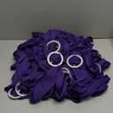 Albassa Chair Sashes Spandex Stretch Chair Bows with Buckle Slider for Wedding Party Decorations (Purple, 50PCS)