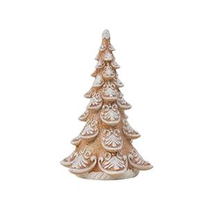 Cynkeyee Gingerbread Christmas Decorations Xmas-Tree Collectible-Figurines - Christmas Decoration Party Decorations Gift for Women Table Centerpiece 3.5x3x5.5 Inch