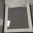 White Wood Mirror for Bathroom,Rectangle Rustic 24 x 36 inch Vanity Mirror for Wall,Wooden Wall-Mounted Hanging Mirror for Entryway,Bedroom or Living Room