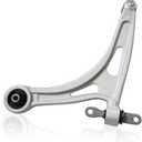 XQSMWF Right Front Lower Control Arm 54501L1000 Compatible with Hyundai Sonata 1.6L 2.0L 2.5L Fit for Kia K5 1.6L 2.5L 2020 2021 2022 Passenger Side Control Arm with Ball Joints Silver 54501-L1000