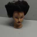 MORRIS 10 Human Hair Training Afro Mannequin Head  Short Curly Hair for Beginners to Practice Braiding, Cutting, Styling  Includes Clamp