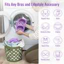Bra Washing Bag for Laundry, Silicone Lingerie Bags for Washing Delicates, Laundry Bag Washing Machine & Dryer Washing Bags, Maternity Bras, Sports Bras, Sexy (Purple)