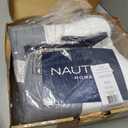 Nautica - Queen Quilt, Cotton Reversible Bedding, Bedding for All Seasons (Tideway Tan/Grey, Queen)