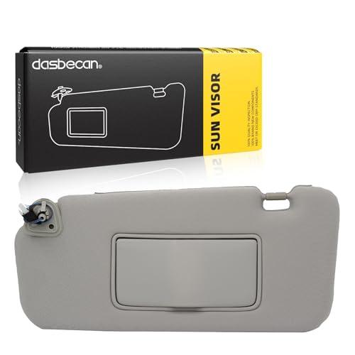 Dasbecan Left Driver Side Sun Visor with Light Compatible with Nissan Murano 2009 2010 2011 2012 2013 2014 Gray 96401-1AA1B