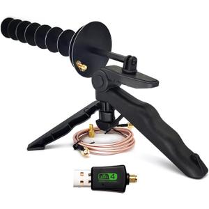 300Mbps Wireless Card USB Adapter Laptop Or Desktop PC Computer Long Distance Reception Enhanced WiFi Signal 16dBi 2.4GHz Yagi Directional Antenna