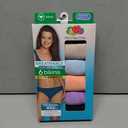 Fruit of the Loom Women's Breathable Underwear, Moisture Wicking Keeps You Cool & Comfortable, (8, Cooling Stripes - Bikini - 6 Pack - Colors May Vary)
