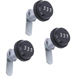 WJSKDQ 2 Pack Combination Cam Lock RV Password Coded Lock for 3-Digit 90 Degree Rotary Zinc Alloy 30mm/1.1"