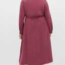 City Chic Women's Plus Size Dress - Leia Long Sleeve Midi (Red, XXL)