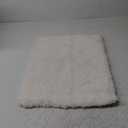 Yimobra Bathroom Rugs Non Slip Washable, Ultra Soft and Water Absorbent Bath Mats, Plush Fluffy Shower Mat Outside, Microfiber Thick Matts for Bathroom Floor/Sink, 24x17, Off White