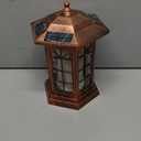 Solar Outdoor Waterproof Hanging Lantern, Yard Decorative Solar Lights PVC Upgrade 3 LED Flickering Flameless Candle Decorative Lights for Garden(Garden Candle)