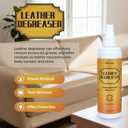 Leather Cleaner Degreaser Quick Spray & Wipe Formula for Car Seats, Sofas, Handbags, Jackets & Shoes Removes Grease & Oil, Gentle Leather Care, No Residue, Easy to Use
