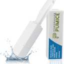 Powerstone Pumice Stone Toilet Bowl Cleaner with Handle (1-pack) - A Solution for Hard Water Stains on Toilets, Grills, Tiles, Grout & Pools