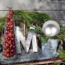 Christmas Ornaments Balls 7.1" Large Christmas Decorations Xmas Tree Shatterproof Big Silver Christmas Ball Ornaments with Hanging Loop for Wedding Holiday Halloween Party Indoor Outdoor Decor