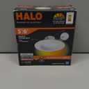 HALO RL 5/6 in LED Recessed Light Trim Selectable Color Temperature 2700K 3000K 3500K 4000K 5000K Dimmable Dim to Warm 600 Lumens Wet Location Indoor Outdoor Retrofit Downlight RL56069FSD2W1EWH