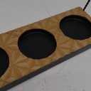 Fred Meyer - Bambeco Candle Holder with 4 Glass Votives and Wood Base
