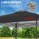 12x12 Pop Up Canopy, Easy Up Canopy Tent, Black