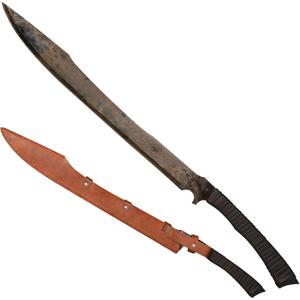 ShangYaSM Handmade Willow Leaf Sword Sharp Machete, Manganese Steel 52HRC, Full Tang, Leather Sheath, Outdoor, Hunting, Camping, Hiking, Survival, 34.3 inches, 0168 ShangYaSM Handmade Willow Leaf Sword Sharp Machete, Manganese Steel 52HRC, Full Tang, Leather Sheath, Outdoor, Hunting, Camping, Hiking, Survival, 34.3 inches, 0168