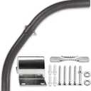 ledmo Mounting Arm for LED Barn Light Adjustable Angle Sturdy Black Aluminum Extension Mounting Pole for Dusk to Dawm Outdoor Security Area Light Yard Lighting