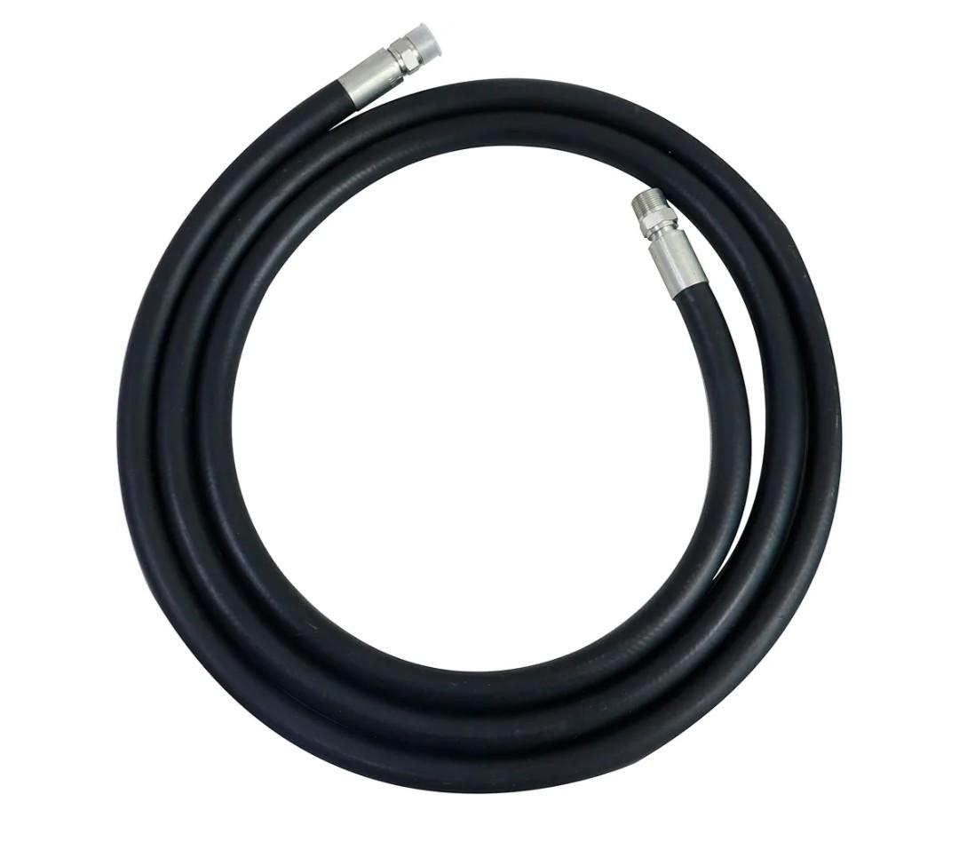 3/4 Inch x 10 Foot Fuel Transfer Hose with 3/4" Inch Dual NPT Threads Connecter male NPT fittings Compatible with All Electric Fuel Pumps for Dispensing Diesel Fuel,Gasoline,Kerosene Biodiesel