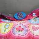 SUNLIN Dance Mat - Rhythm Step Play Mat - Dance Game Toy Pad with LED Lights, Gift for Kids Girls 3-12, Adjustable Volume, Built-in Music, 3 Challenge Levels (Pink)