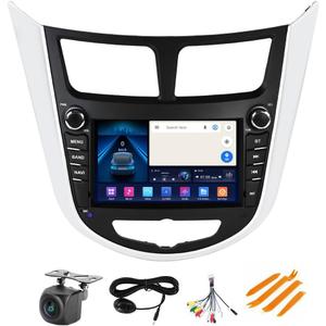 Android Stereo Radio for Hyundai Accent 2012-2017, Biorunn 7 Inch GPS Navi Car-Play Android Auto Upgrade IPS WiFi Blue-Tooth RDS Head Unit 2GB RAM 64GB ROM