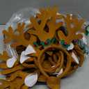 Yunsailing 20 Pcs Large Reindeer Antlers Headband Bulk Christmas Deer Antlers Headbands Reindeer Headpiece Deer Costume Headwear for Adults and Kids Christmas Party Cosplay Decoration