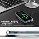 bicol for iPhone 12 Pro Max Case with Screen Protector and Camera Lens Protector - Fashionable Flower Floral Designs for Women Girls - Shockproof Acrylic Clear Phone Cover 6.7" - Elegant Skulls