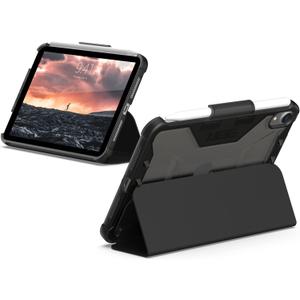 URBAN ARMOR GEAR UAG Designed for iPad mini A17 Pro Case (7th Gen, 2024) A2993 A2995 A2996 8.3" Plyo, Rugged Translucent Multi-Angle Viewing Folio Stand with Pencil Holder Protective Cover, Ice
