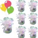 balloon weights are perfect for parties, birthdays, weddings. Each pack includes 6PCS durable weights that easily decorate balloons and elevate any celebration.(Lridescent 100g)