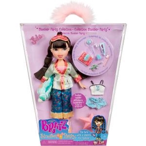 Bratz Slumber Party Jade Fashion Doll with 2 Sets of Pajamas, Plush, and Accessories
