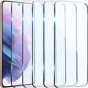 2 x 5+1 Pack Designed for Samsung Galaxy S21 Screen Protector9H Tempered Glass Full Coverage Film Compatible for Samsung S21 HD