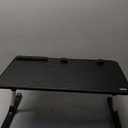 SAIJI Height & Angle Adjustable Laptop Stand for Bed, Lap Desk Bed Tray Table, Light Weight Foldable Portable Laptop Table for Couch Sofa Chair Floor Desk for Adults, Kids (Black) (20.5 x 11.8 In, Black)