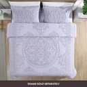 Beatrice Home Fashions Medallion Chenille Bedspread, Twin, Lavender